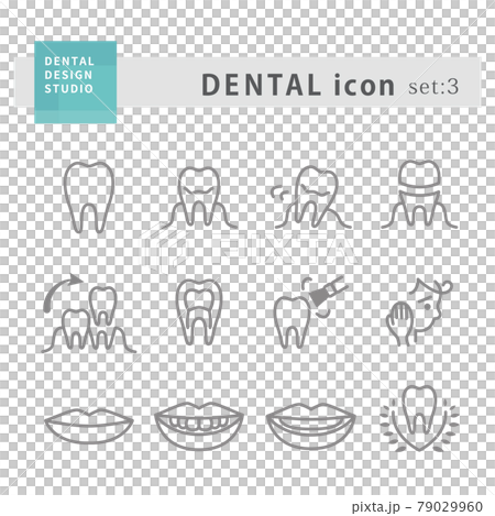 Icon set for dentistry and dental clinic 3 Icon set for dentistry and dental clinic 3 79029960