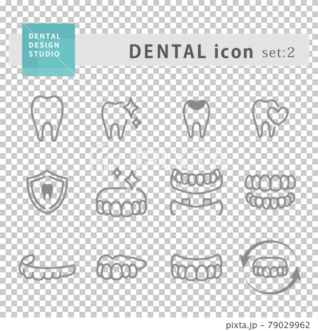 Icon set 2 for dentistry and dental clinic 79029962