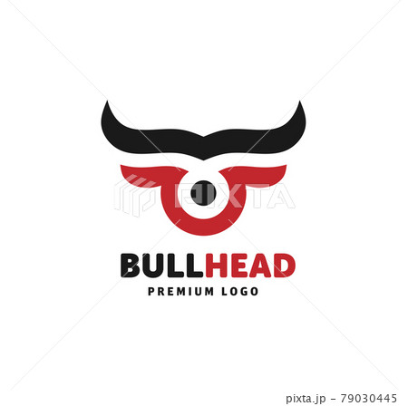 abstract simple Bull head vector logo concept illustration, Buffalo head logo, Bull head logo abstract simple Bull head vector logo concept illustration, Buffalo head logo, Bull head logo 79030445