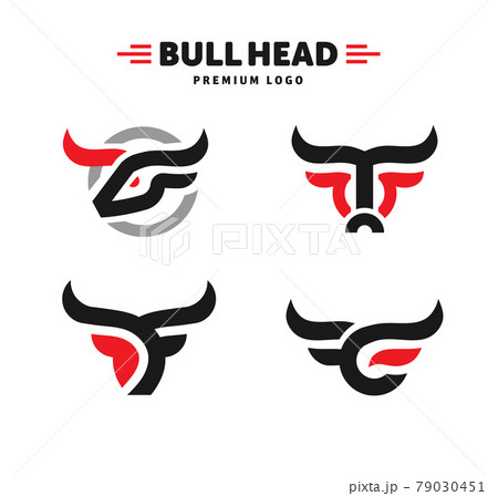 abstract simple Bull head vector logo concept illustration, Buffalo head logo, Bull head logo abstract simple Bull head vector logo concept illustration, Buffalo head logo, Bull head logo 79030451