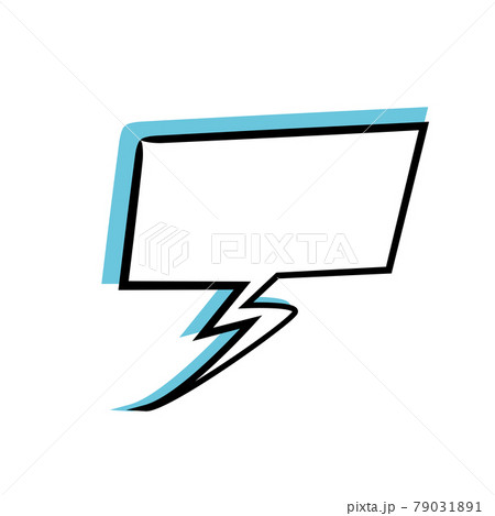 Isolated empty comic bubble chat 79031891