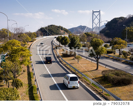 Nishiseto expressway, a highway in Japan 79032078
