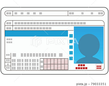 運転免許証 普通免許 のイラスト素材