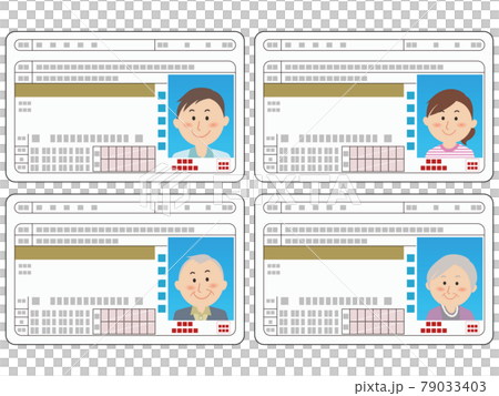 運転免許証(ゴールド免許) 複数バリエーション 運転免許証(ゴールド免許) 複数バリエーション 79033403