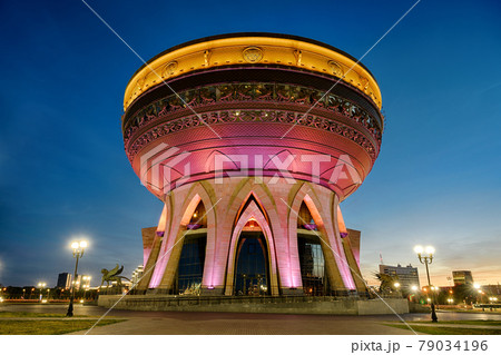 Kazan Wedding Palace at night in Kazan, Tatarstan, Russia 79034196
