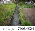 ゆっくりと流れる水路 79034524