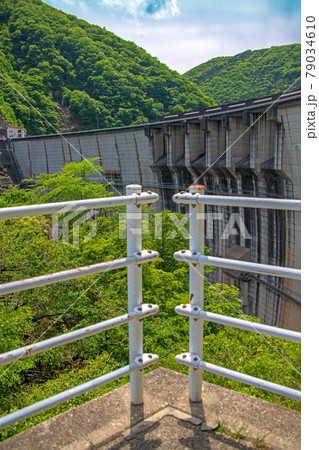 川治ダム ダム展望台からの景色 日光市 川治ダム ダム展望台からの景色 日光市 79034610