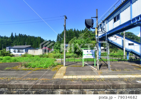 2020年夏、奥羽本線の及位駅から新庄駅間車両からの車窓風景 79034682