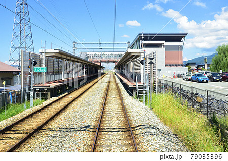 2020年夏、山形線の新庄駅から赤湯駅間の車窓風景と駅風景 79035396