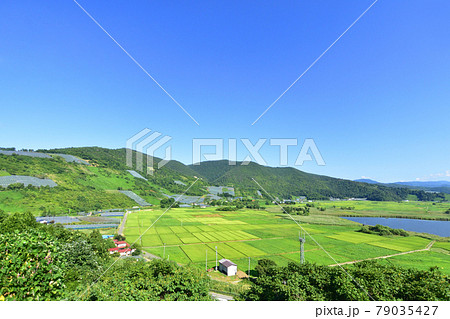 2020年夏、山形線の新庄駅から赤湯駅間の車窓風景と駅風景 79035427