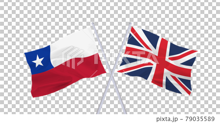 聯合王國和智利共和國的旗幟 聯合王國和智利共和國的旗幟 79035589
