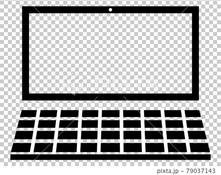 パソコンシルエット 79037143