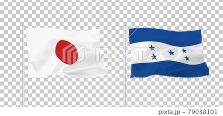 Flags of Japan and Honduras Flags of Japan and Honduras 79038101