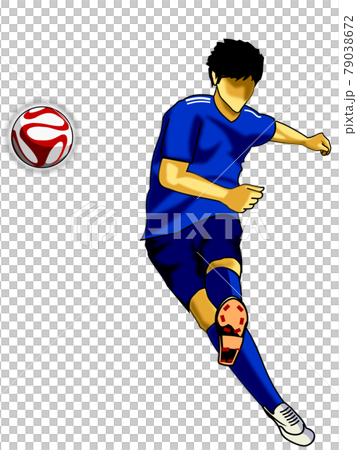 サッカーミドルシュート 79038672