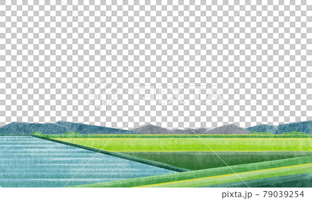 田園風景水彩風手書きイラスト 79039254