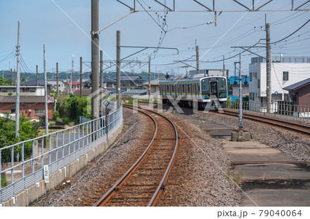 鹿島線E131系電車 延方駅 鹿島線E131系電車 延方駅 79040064
