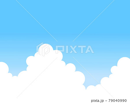 青空と白いもくもくの雲－入道雲－夏の空 79040990