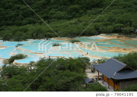 世界遺産、四川省の黄龍 中国 四川省 世界遺産、四川省の黄龍 中国 四川省 79041195