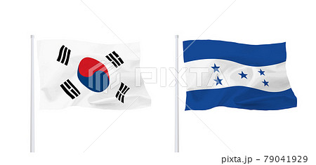 韓国とホンジュラスの国旗