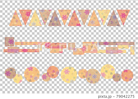 毛氈風格花朵圖案素材 79042275