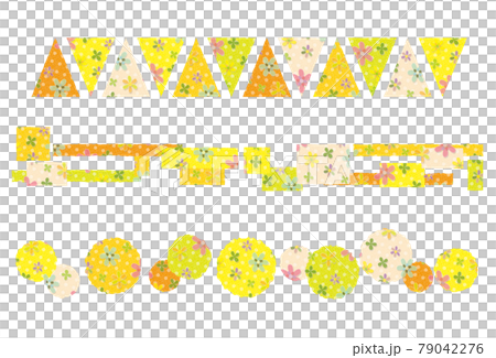 毛氈風格花朵圖案素材 79042276