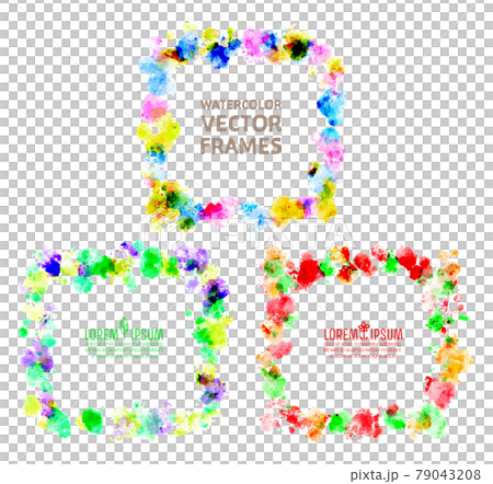 Watercolor splash frame 79043208