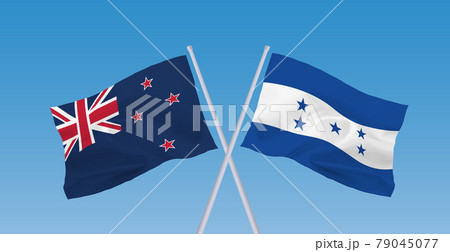 ニュージーランドとホンジュラスの国旗