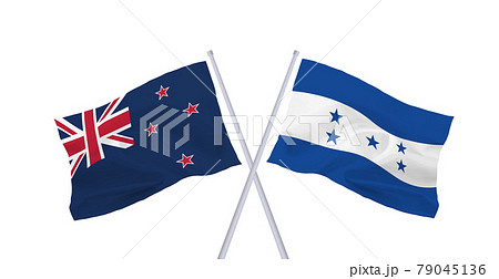 ニュージーランドとホンジュラスの国旗