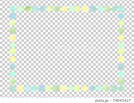 Watercolor polka dot frame horizontal position - Stock Illustration ...