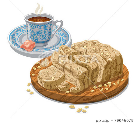 halvah and turkish coffee 79046079