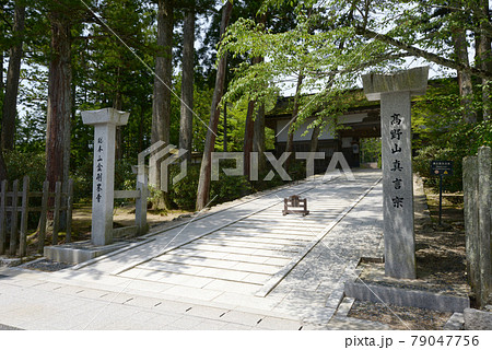 高野山金剛峯寺　下門への参道　和歌山県高野町 79047756