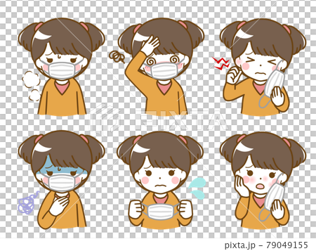 マスクがつらい幼い少女 マスクがつらい幼い少女 79049155