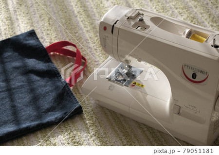 入園入学準備 ミシン手作り手提げイメージ素材 入園入学準備 ミシン手作り手提げイメージ素材 79051181