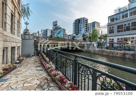 《愛知県》名古屋都市風景 納屋橋 《愛知県》名古屋都市風景 納屋橋 79053100