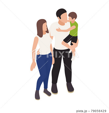 Family Isometric Illustration Family Isometric Illustration 79056429