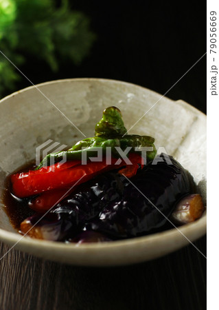 夏野菜の揚げびたし 79056669