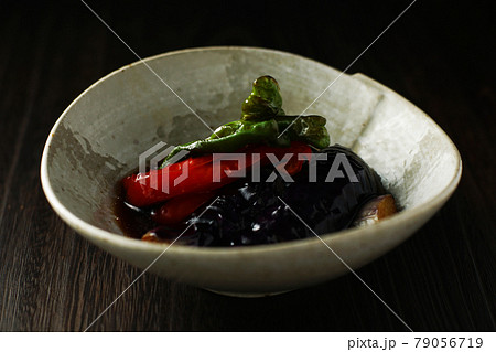 夏野菜の揚げびたし 79056719