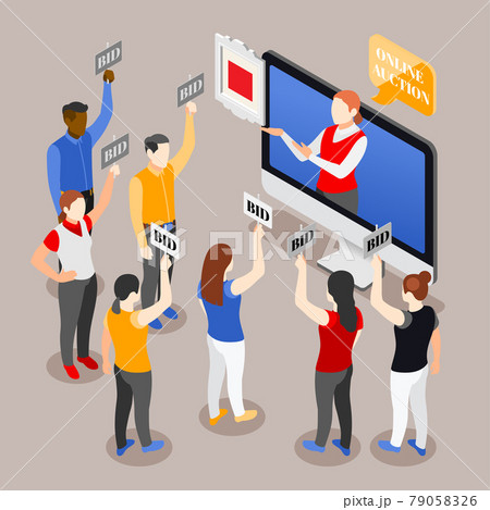 Electronic Auction Bidders Composition 79058326