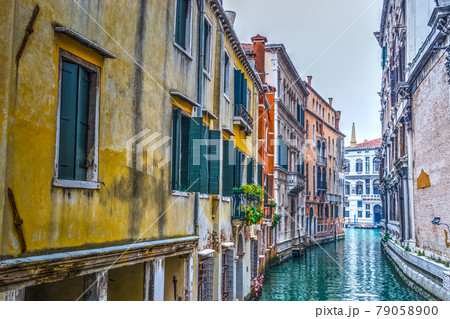 Narrow canal in Venice Narrow canal in Venice 79058900