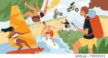 Summer Sport Illustration 79059101