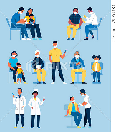 Vaccination Flat Set 79059134