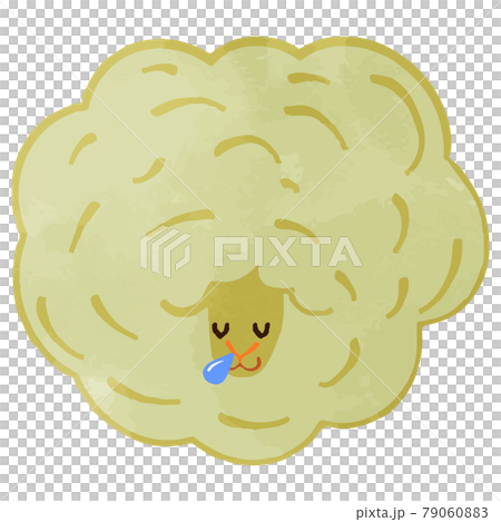 Illustration of a sleeping fluffy sheep Illustration of a sleeping fluffy sheep 79060883