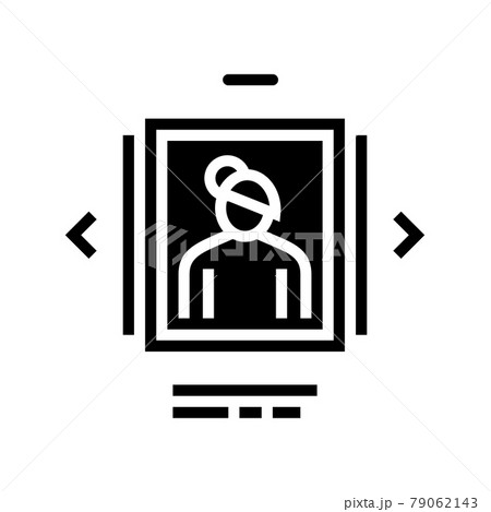 photo list adoption glyph icon vector illustration 79062143