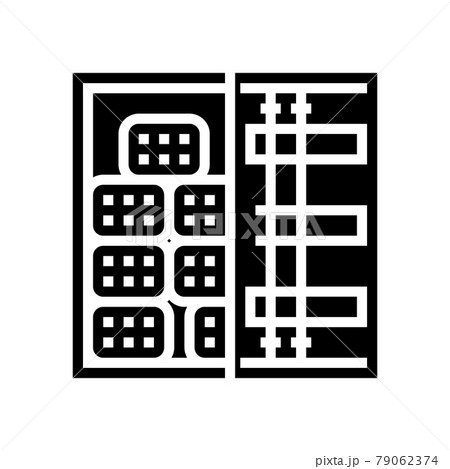 container transportation rebar glyph icon vector illustration 79062374