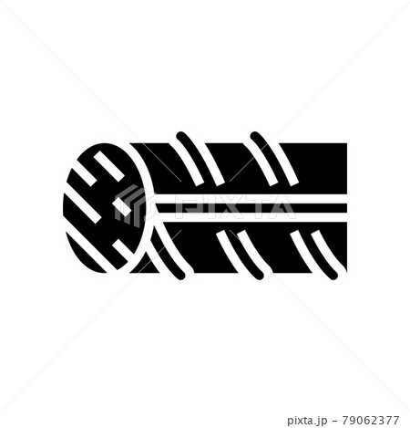 hardened steel fittings glyph icon vector illustration 79062377