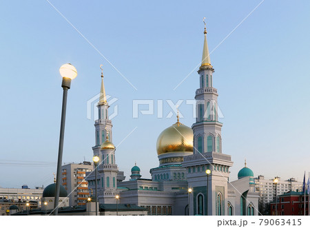 Moscow Cathedral Mosque, Russia -- the main mosque in Moscow, new landmark Moscow Cathedral Mosque, Russia -- the main mosque in Moscow, new landmark 79063415