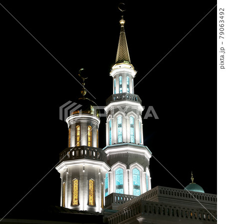 Moscow Cathedral Mosque, Russia -- the main mosque in Moscow, new landmark Moscow Cathedral Mosque, Russia -- the main mosque in Moscow, new landmark 79063492