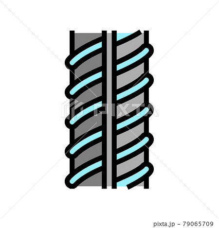 metallic rebar color icon vector illustration 79065709