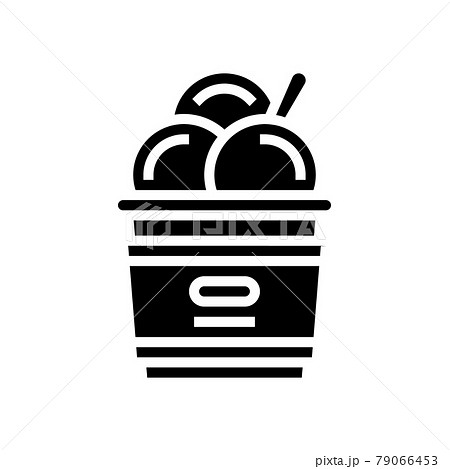 ice cream glyph icon vector illustration 79066453