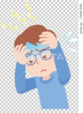 A man with a headache 79067490